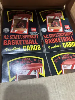 Box Packs NC State Wolfpack Card Coca-Cola Jim Valvano HTF 1980s - Image 2