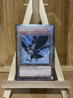 D.D Crow Platinum Secret Rare RA03-EN002 1st Edition Yugioh Card Mint - Image 1
