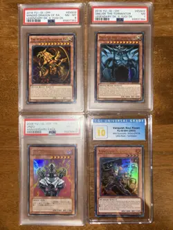 4 Graded Yugioh Card Lot - Image 1