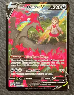 Pokemon Astral Radiance TG20/TG30 Galarian Moltres V Alternate Art MINT - Image 1