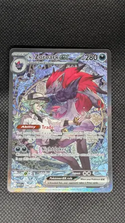 N's Zoroark EX 286/217 Special Illustration Rare Ascended Heroes Pokemon TCG - Image 1