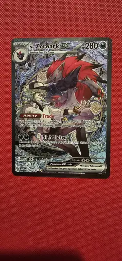 N's Zoroark EX 286/217 Special Illustration Rare Ascended Heroes Pokemon TCG - Image 1