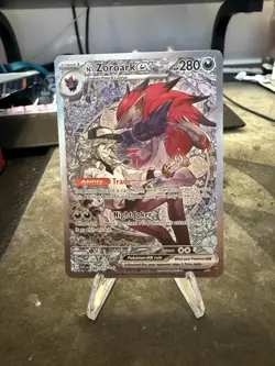N's Zoroark EX 286/217 Special Illustration Rare Ascended Heroes Pokemon TCG - Image 1