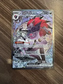 N's Zoroark Ex 286/217 Special Illustration Rare Ascended Heroes Pokemon TCG - Image 1