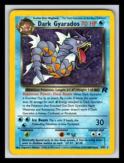 Dark Gyarados 8/82 Holo Rare Unlimited Team Rocket Pokemon 2291 - Image 1