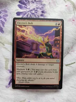 Electro’s Bolt FOIL Magic The Gathering MtG Marvel’s Spider-Man Card 0077 - Image 1