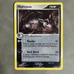 POKEMON TCG MIGHTYENA 18/108 HOLO 2007 - Image 1