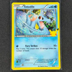 Totodile - 18/25 - Confetti Holo - McDonald's 25th Anniversary Promos - MP - Image 1