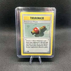 Pokemon TCG Base Set Shadowless Pokemon Flute 086/102 Trainer 1st Ed Uncommon - Image 1