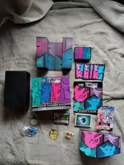 Pokemon Center Elite Trainer Box Glaceon Sylveon ETB OPENED NO PACKS - Image 1