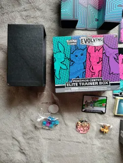Pokemon Center Elite Trainer Box Glaceon Sylveon ETB OPENED NO PACKS - Image 5