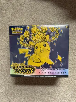 Pokemon TCG Surging Sparks Sealed Pokemon Center ETB Sealed New Cards - Image 1