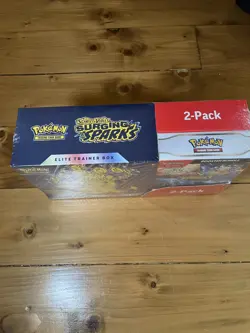 Pokemon TCG Surging Sparks Costco Exclusive 2-Pack Sealed ETB & Booster Bundle - Image 2