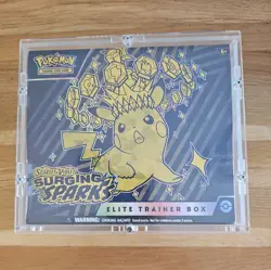 Pokemon TCG Surging Sparks ETB New/Sealed - includes high quality case - Image 1