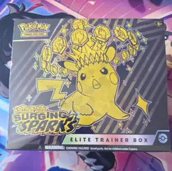 Pokemon TCG Surging Sparks ETB Elite. New & Factory Sealed in PLASTIC CASE - Image 2