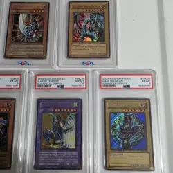 Yu-Gi-Oh! PSA Graded 10-Card Lot Dark Magician/Blue-Eyes DRAGON - Image 2