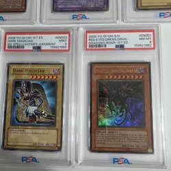 Yu-Gi-Oh! PSA Graded 10-Card Lot Dark Magician/Blue-Eyes DRAGON - Image 4