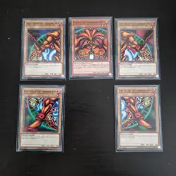 YuGiOh TCG Exodia Forbidden One LDK2-ENY04-08 Complete Set NM Legendary Decks - Image 2