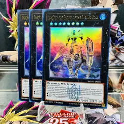 3x Yugioh Playset Dingirsu, the Orcust of the Evening Star BLMM-EN090 Ultra Rare - Image 1