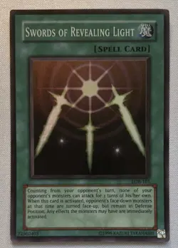 2002 Swords of Revealing Light Yugioh Super Rare LOB-101 - Image 1