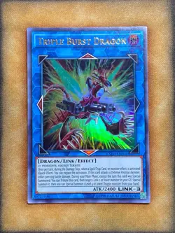 Yugioh Triple Burst Dragon EXFO-EN044 Ultra Rare NM - Image 1