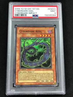 Yugioh 2006 Cyberdark Keel 1st CDIP-EN003 PSA 9 Super Rare - Image 1