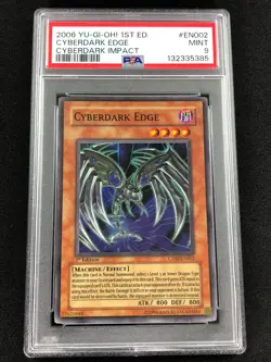 Yugioh 2006 Cyberdark Edge 1st CDIP-EN002 PSA 9 Super Rare - Image 1