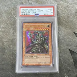 Vintage 2003 Yugioh MFC Chaos Command Magician Force 068 PSA Gem Mint 10 LOW POP - Image 1