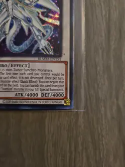 Yu-Gi-Oh TCG Monster Mayhem #BLMM-EN151 Stardust Sifr Divine Dragon ScR,1st Ed. - Image 4