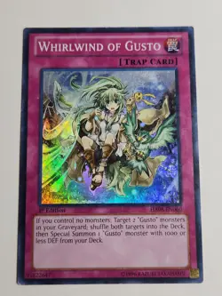 Yugioh Whirlwind of Gusto HA06-EN060 1st edition Super Rare Holo - Image 1