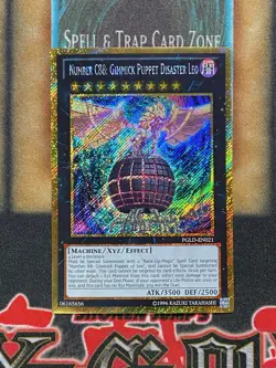 Yugioh Number C88: Gimmick Puppet Disaster Leo PGLD-EN021 Gold Secret LP - Image 1