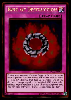 Ring of Destruction - PGL2-EN063 NM Premium Gold: Return of the Bling Yu-Gi-Oh - Image 1
