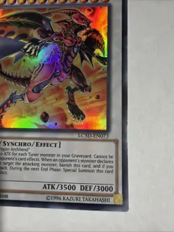 YUGIOH RED NOVA DRAGON LC5D-EN073 SUPER 1ST ED NM - Image 5