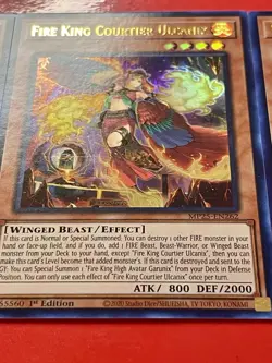 3x Fire King Courtier Ulcanix | MP25-EN262 | Ultra Rares | NM | 1st Ed | YuGiOh! - Image 4