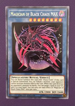 Yugioh! Magician of Black Chaos MAX TN19-EN002 Secret Rare Limited Edition NM - Image 1