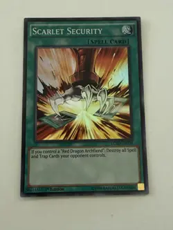 YuGiOh Scarlet Security LC5D-EN076 Super Rare 1st Edition NM - Image 1