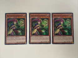 Yugioh - Magician of Faithfulness x 3 - 1st Edition Super Rare NM - Free Holo B - Image 1