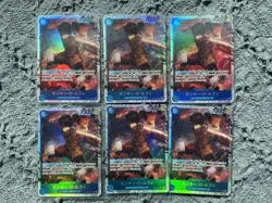 One Piece TCG Monkey D Luffy Halo Foil Blue Card Super Rare OP02-062 Japanese - Image 1