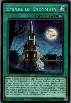 Empire of Endymion BLGG-EN043 Secret Rare Yu-Gi-Oh 1st Edition NM/M - Image 1