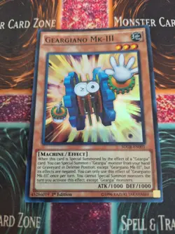Yugioh Geargiano Mk-III SDGR-EN001 Super Rare 1st Edition Near Mint - Image 1