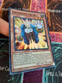 Yugioh Geargiano Mk-III SDGR-EN001 Super Rare 1st Edition Near Mint - Image 2