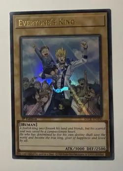 x1 Everyone's King - SDCK-EN050 - Ultra Rare - 1st Edition - Yugioh Structure De - Image 1
