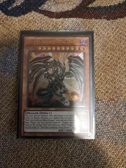 YuGiOh red-eyes darkness metal dragon up01-en002 ultimate rare nm in hand - Image 1