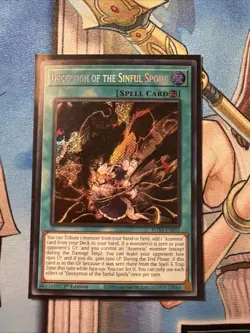 YuGiOh! ROTA-EN055 Deception Of The Sinful Spoils Secret Rare NM - Image 2