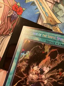 YuGiOh! ROTA-EN055 Deception Of The Sinful Spoils Secret Rare NM - Image 4