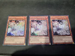 Yu-Gi-Oh! 3x Ash Blossom & Joyous Spring MACR-DE036 Secret Rare Near Mint German - Image 1