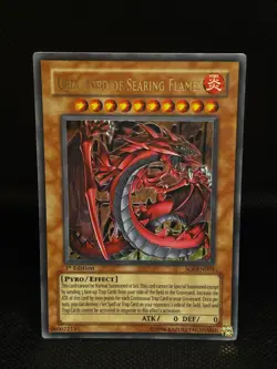 Yugioh Uria, Lord Of Searing Flames SOI-EN001 Ultra Rare 1st Ed LP - Image 1