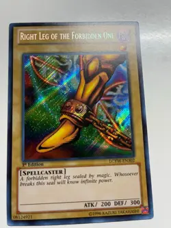 Yugioh Right Leg Of The Forbidden One LCYW-EN302 Secret Rare 1st Editon VLP - Image 1