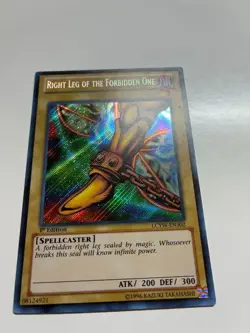 Yugioh Right Leg Of The Forbidden One LCYW-EN302 Secret Rare 1st Editon VLP - Image 2