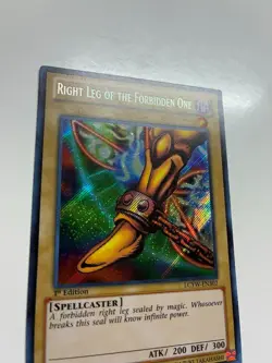 Yugioh Right Leg Of The Forbidden One LCYW-EN302 Secret Rare 1st Editon VLP - Image 4